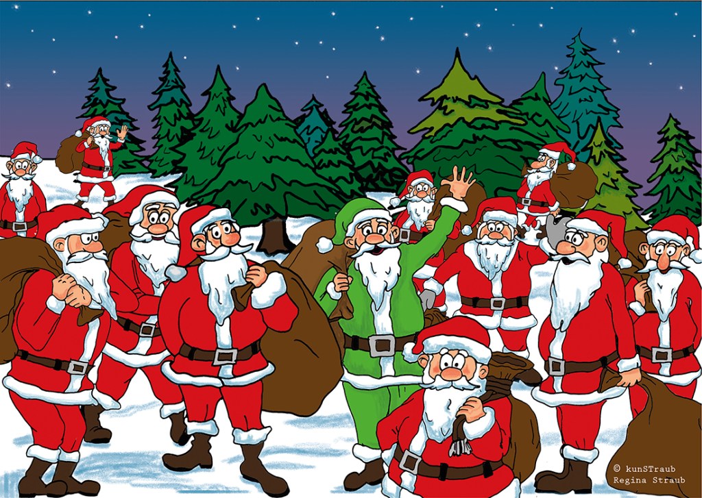 Weihnachtskarte Bündnis 90/Die Grünen, Ortsverband Karlskron